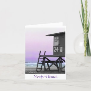 Lifeguard Tower Newport Beach Note-kaarten Kaart