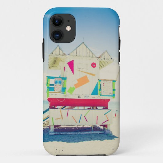 Lifeguard Tower | Zuid-Beach, Miami Case-Mate iPhone Case (Achterkant)