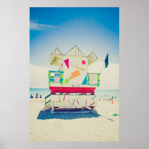 Lifeguard Tower   Zuid-Beach, Miami Poster