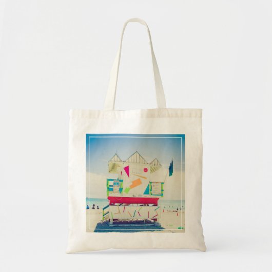 Lifeguard Tower | Zuid-Beach, Miami Tote Bag (Voorkant)