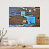 Lifeguard Towers Poster (Keuken)