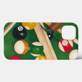 Lifelike Billiards Table met Balls en Chalk Case-Mate iPhone Case (Achterkant (horizontaal))