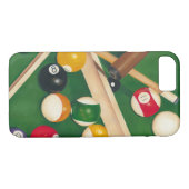 Lifelike Billiards Table met Balls en Chalk Case-Mate iPhone Case (Achterkant (Horizontaal))