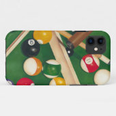 Lifelike Billiards Table met Balls en Chalk Case-Mate iPhone Case (Achterkant (horizontaal))