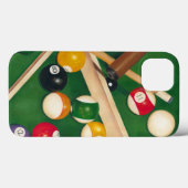 Lifelike Billiards Table met Balls en Chalk Case-Mate iPhone Case (Achterkant (horizontaal))