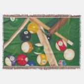 Lifelike Billiards Table met Balls en Chalk Deken (Voorkant)