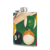 Lifelike Billiards Table met Balls en Chalk Heupfles (Links)