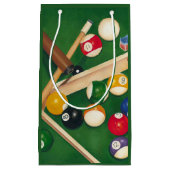 Lifelike Billiards Table met Balls en Chalk Klein Cadeauzakje (Voorkant)