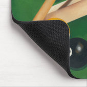 Lifelike Billiards Table met Balls en Chalk Muismat (Hoek)