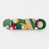 Lifelike Billiards Table met Balls en Chalk Skateboard (Horizontaal)