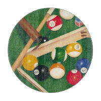 Lifelike Billiards Table met Balls en Chalk