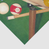 Lifelike Billiards Table met Balls en Chalk Tissuepapier (Detail)