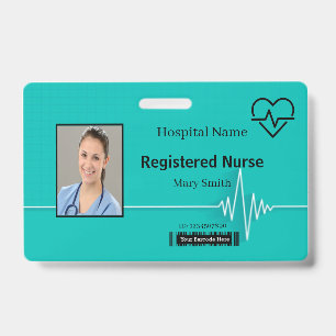 Lifeline Hartslag Medische Foto ID Badge