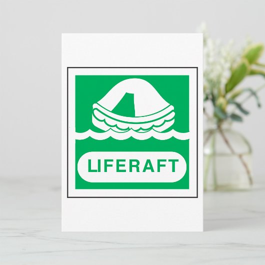 Liferaft Sign Invitations