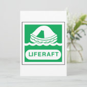 Liferaft Sign Invitations (Debout devant)