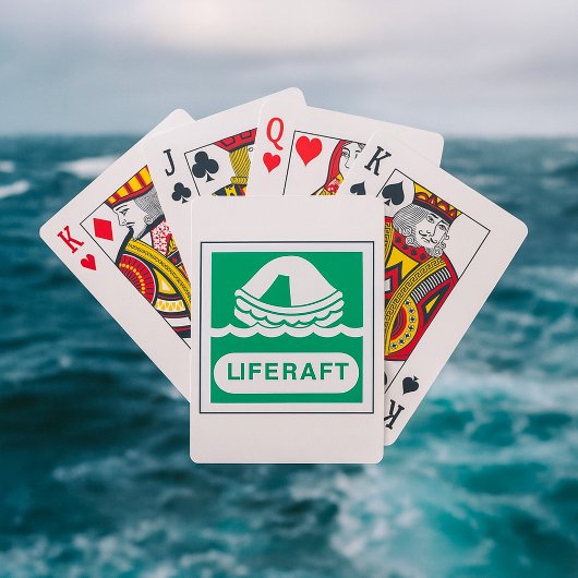 Liferaft Sign Playing Cards Pokerkaarten