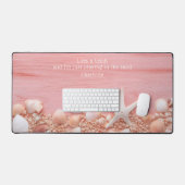 Life's A Beach Citation Coquillages Nom personnali (Clavier et souris)