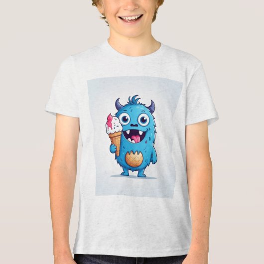 Life's a beach, even when you carry a icecream Tri-Blend shirt (Voorkant)