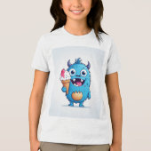 Life's a beach, even when you carry a icecream Tri-Blend shirt (Voorkant)