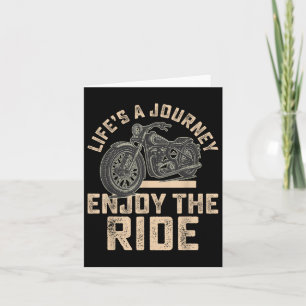 Life's A Journey Geniet van de rit Funny Motorcycl Kaart