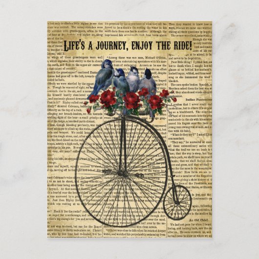 Life's a Journey Geniet van het briefkaart (Voorkant)