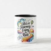 Life's a Journey Geniet van het Inspirerend Mok (Midden)