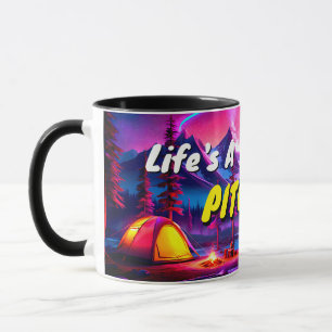 Life's a Pitch - Geschenk Humoristische Camping Th Mok
