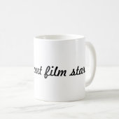 "Life's About Film Stars" Script Font White Mok (Voorkant rechts)