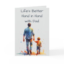 Life's Better Hand In Hand Met Papa Gelukkige Verj
