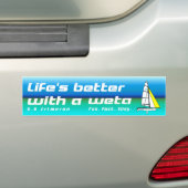 Life's Better with a Weta Bumper Sticker (Op auto)