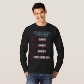 Life's Checklist Meme Fan Or Creator T-shirt (Voorkant volledig)