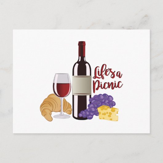 Lifes een Picknick Briefkaart (Voorkant)