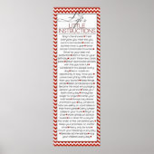 Lifes Little Instructions (rood) Poster (Voorkant)