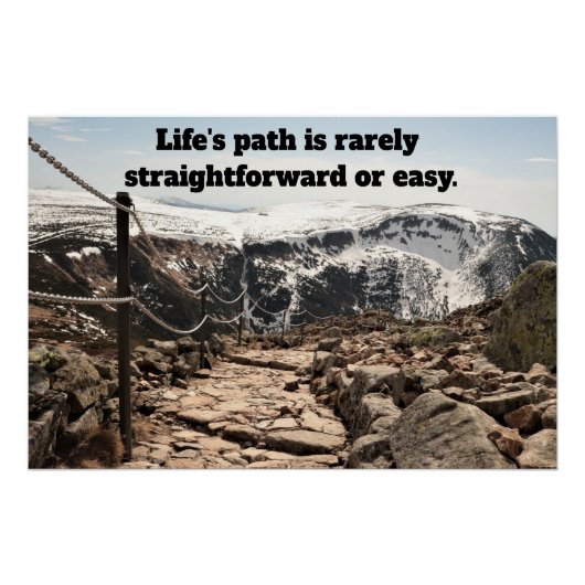Life's path.Glossy Poster (Devant)