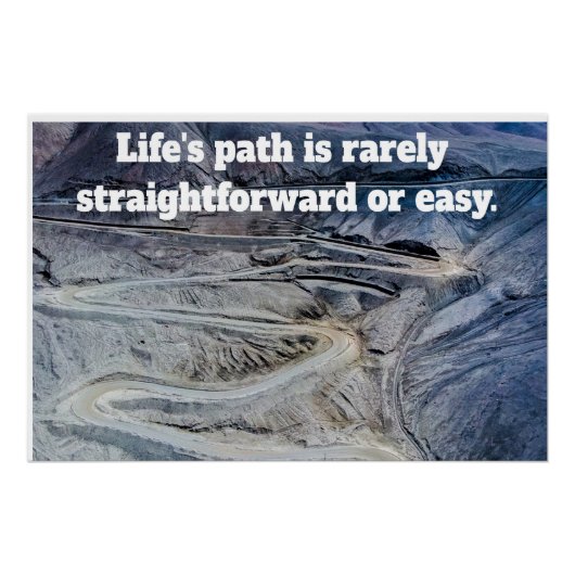 Life's path.Glossy Poster (Devant)