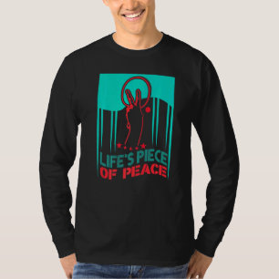 Lifes Piece Of Peace Ping Pong Spelballen Tafels T T-shirt