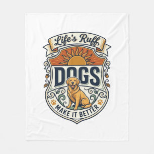 Lifes Ruff Honden Maken Het Better Golden Retrieve Fleece Deken