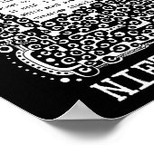 Lifes SECRET quote van Nietzsche Poster (Hoek)