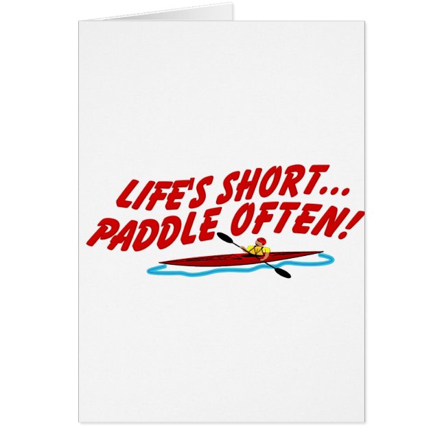Lifes Short Paddle Vaak (Voorkant)