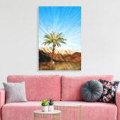 Life's Sustaining Palm Tree - Vinyl Fotobehang Canvas Afdruk (Insitu (Woonkamer))