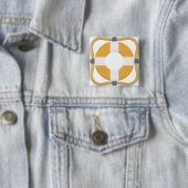 Lifesaver Vierkante Button 5,1 Cm (In situ)