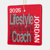 Lifestyle Coach Buitengewoon CUSTOM Keramisch Ornament (Links)