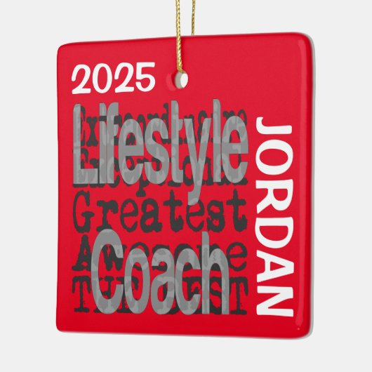 Lifestyle Coach Buitengewoon CUSTOM Keramisch Ornament (Links)