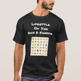 Lifestyle van het rijke & beroemde T-shirt