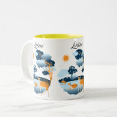 "Lifetime Deer Scenery Mok Design" (Voorkant links)