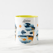 "Lifetime Deer Scenery Mok Design" (Center)