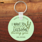 Lifetime houdt van je grappige woordspeling Valent Sleutelhanger (Voorkant)