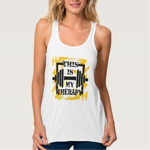 Lifgewicht Dit is mijn therapienummer Tanktop