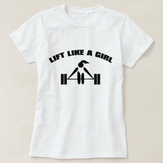 Lift als een meisje - zwart t-shirt