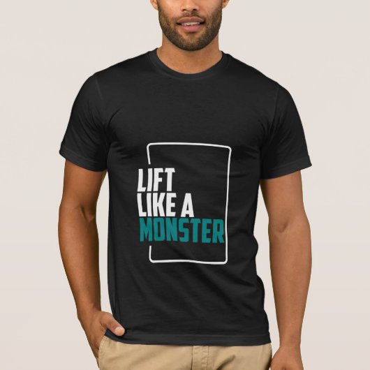 Lift als een monster - Gym T-shirt (Voorkant)